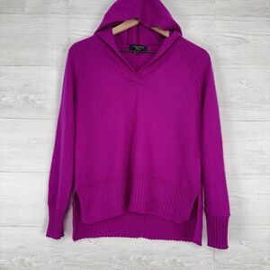 Charter Club Luxury Cashmere Pullover Hoodie Sweater Women S Fierce Pink Soft